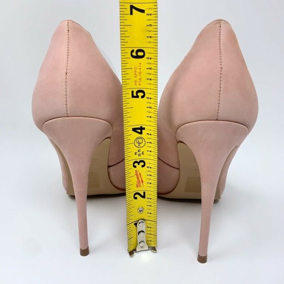 Aldo Elsinger Pump Shoes Pink Leather Stiletto New - Picture 2 of 15
